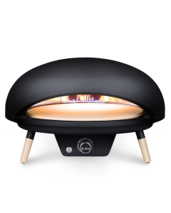 Large pizza oven with rotating stone